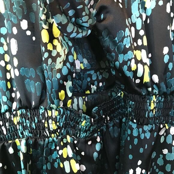 Torrid Satin Blouse Puff sleeve, Tie back, Peekaboo, Lightweight, Sexy, … - Picture 9 of 15